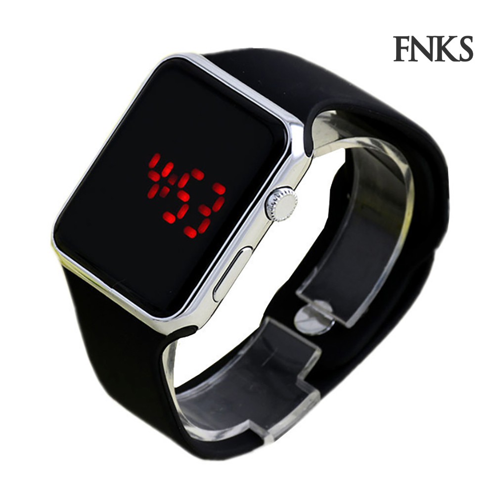 Đồng Hồ Điện Tử Mặt Vuông Dây Silicone Cho Bé | BigBuy360 - bigbuy360.vn