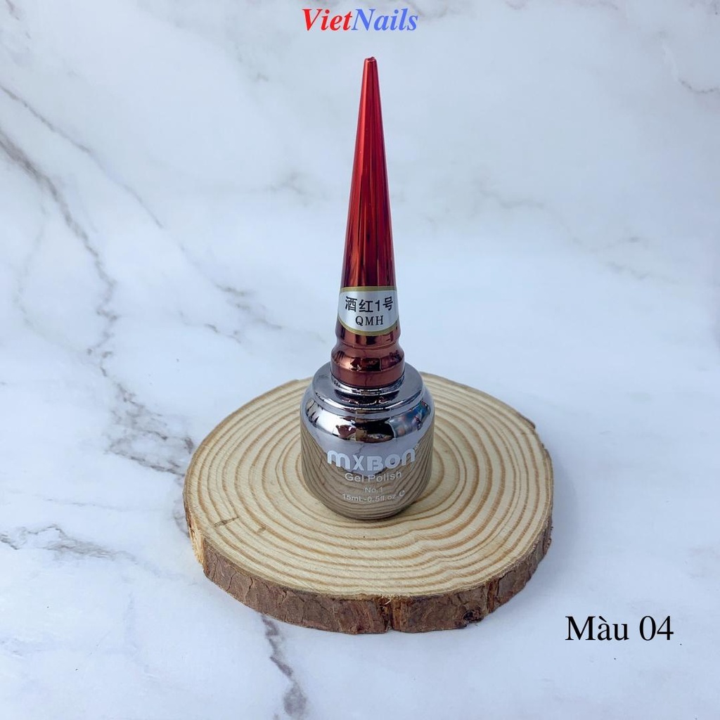 Sơn Gel MxBon Tone Màu Đỏ Sang Trọng Dung Tích 15ml