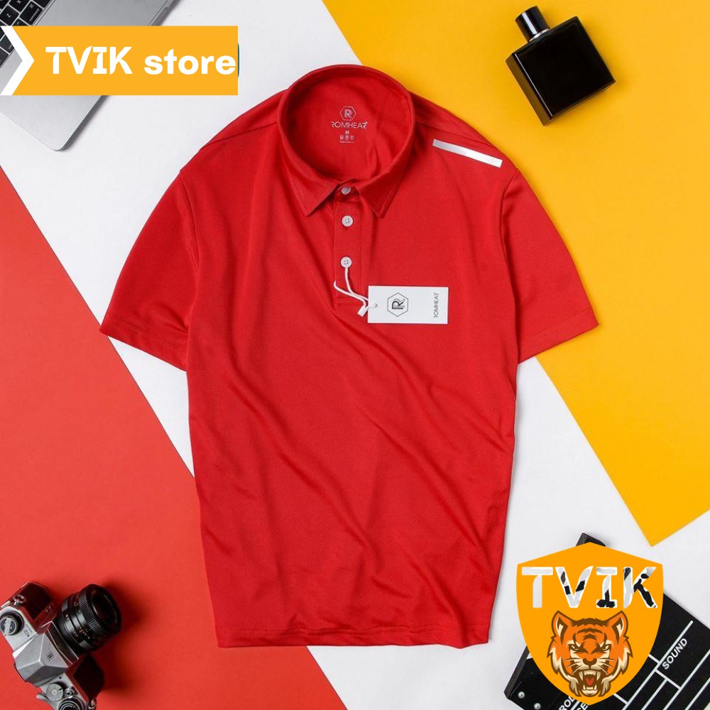 Áo thun có cổ Tvik lên form chuẩn đẹp, chất vải cá sấu co giãn mặc thoải mái, ATR | BigBuy360 - bigbuy360.vn