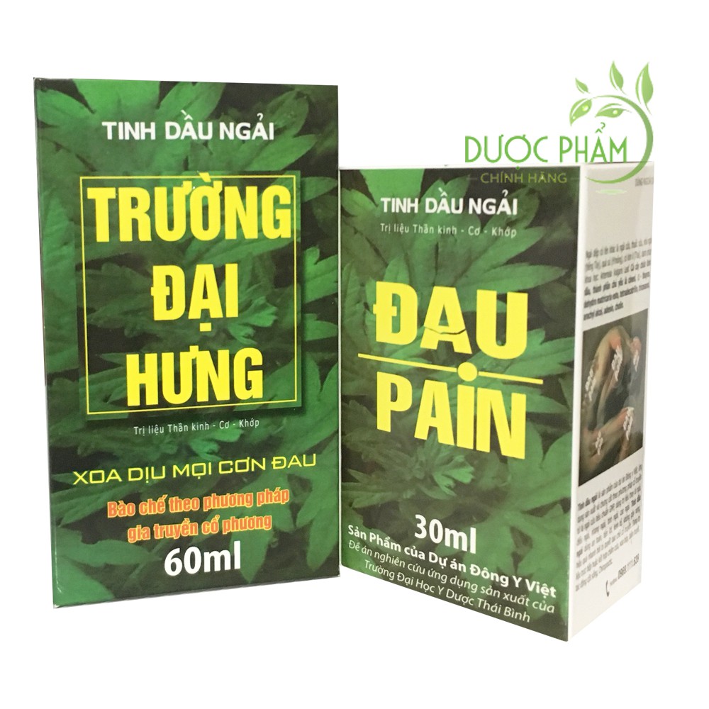 [Hàng mới về] Combo tinh dầu ngải cứu trường đại học Y &amp; trường đại hưng đau cơ xương khớp