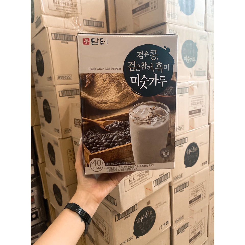 [ Chính Hãng ] Bột Ngũ Cốc Damtuh Óc Chó, Hạnh Nhân, Đậu Đen, Thiên Ma Hàn Quốc, 50 Gói * 18G, Giàu Dinh Dưỡng, Ít Đường