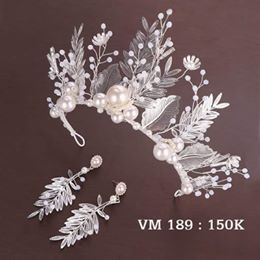 VM lá bạc kèm bông tai 150k