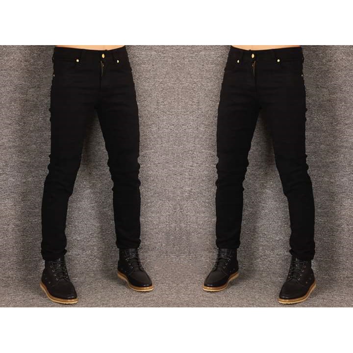 Quần jean nam đen trơn cao cấp  có SIZE ĐẠI chất giãn tốt 00101