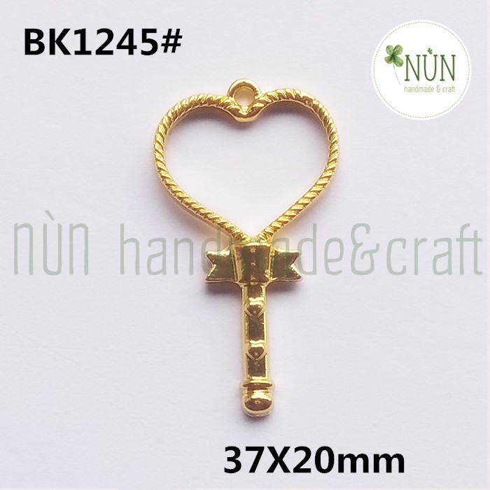 Khung Kim Loại - Charm Kim Loại Chìa Khóa Làm Handmade Resin