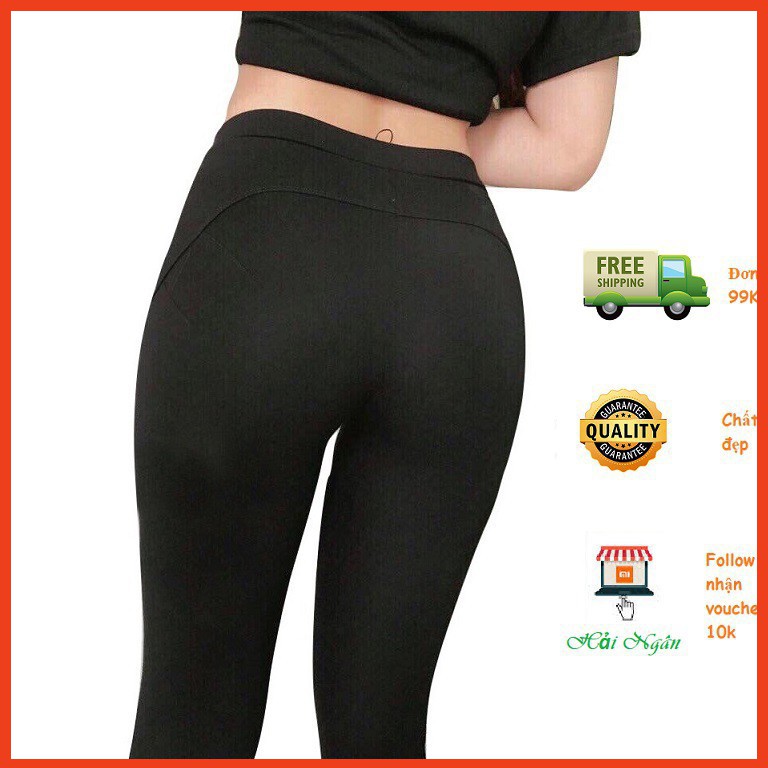 QUẦN LEGGING💝Free Ship💝 QUẦN LEGGING NÂNG MÔNG DÀI VẢI DÀY ĐẸP