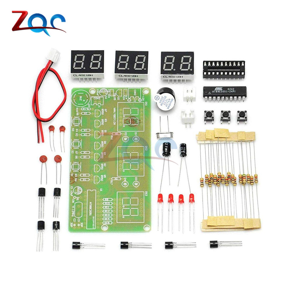 Bộ Đồng Hồ Điện Tử C51 6 Bits Tự Lắp Ráp