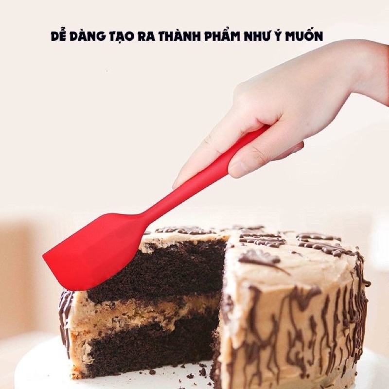 Set 3 Cây Phới Vét Bột, Phới Trộn Bột, Phới Dẹp Silicon chịu nhiệt cao cấp