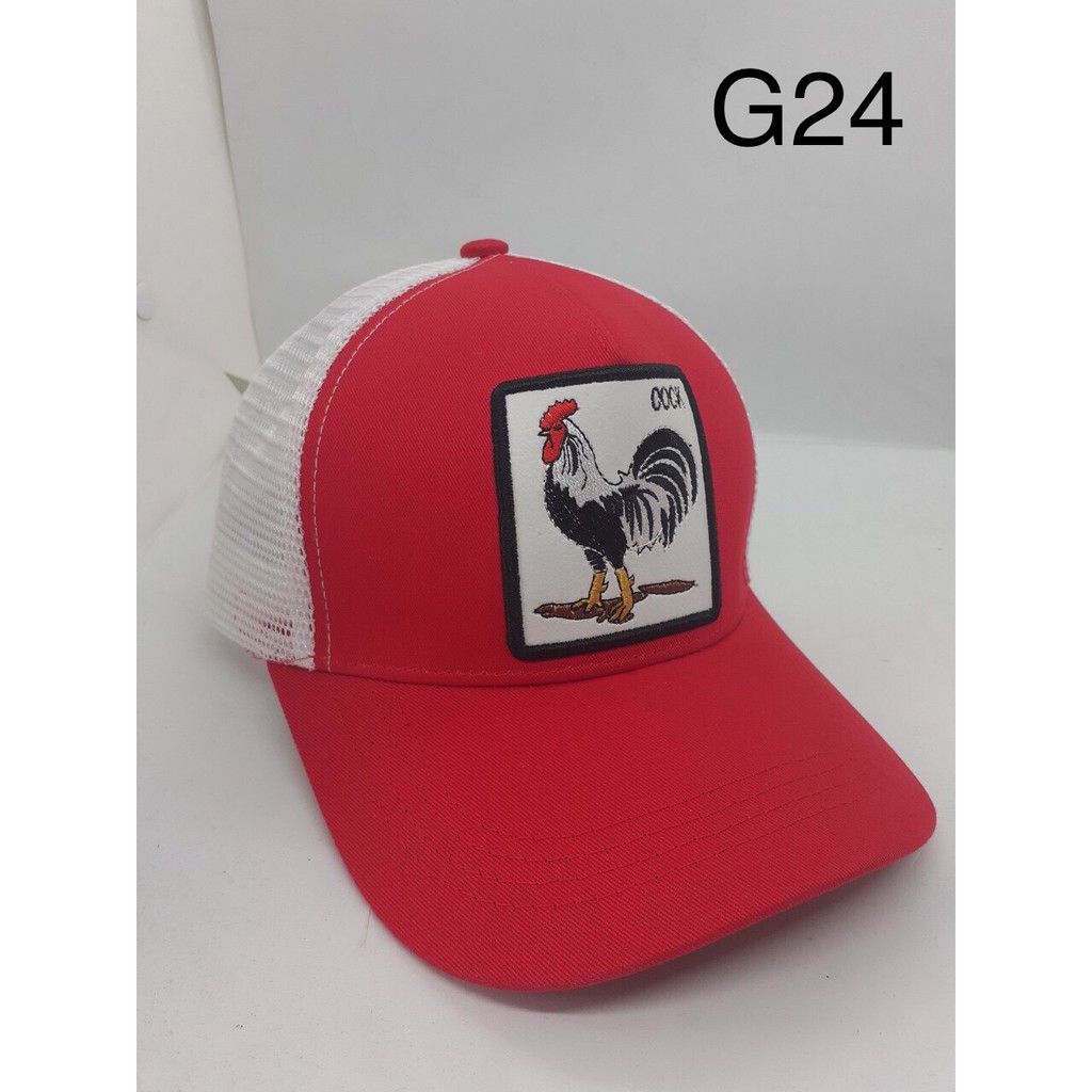 Nón thêu logo gà đá