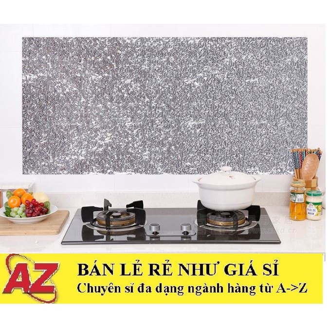 Cuộn Giấy Bạc Decal Nhà  Bếp Dùng Cách Nhiệt, Chống Thấm (2m Khổ 40cm, 3m Khổ 60cm)