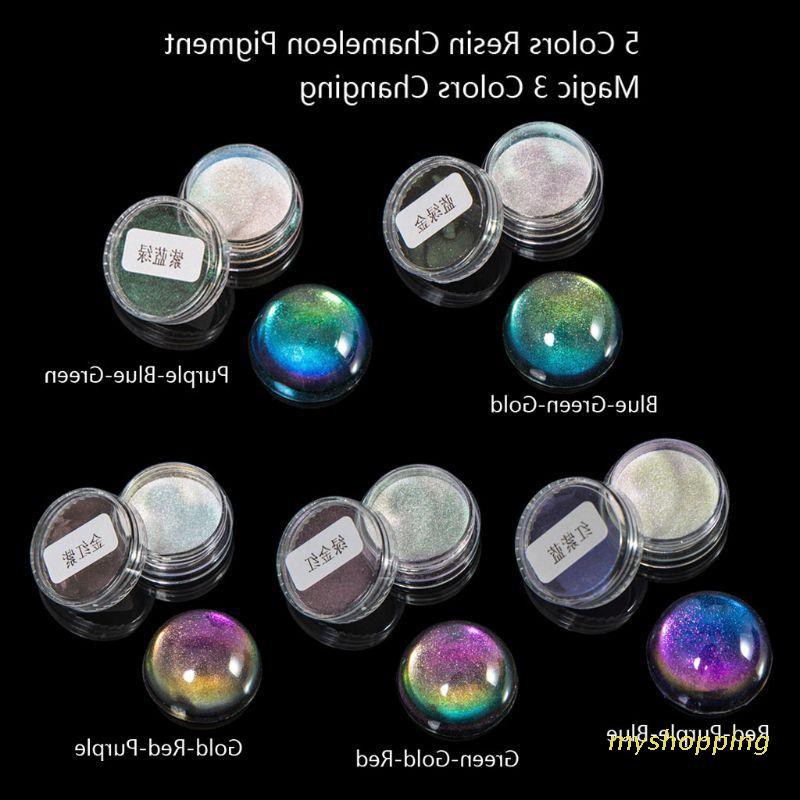 Set 5 lọ bột ngọc trai trang trí móng tay