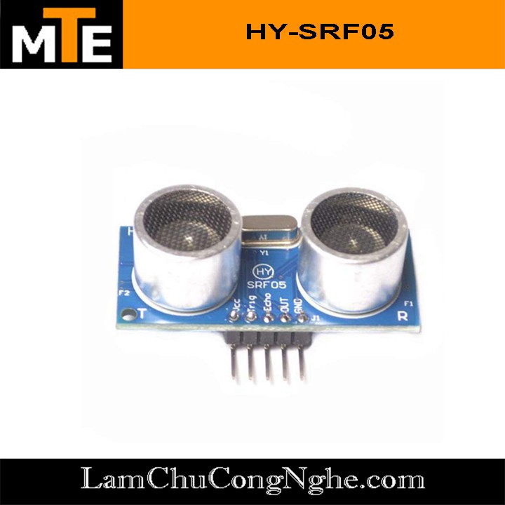 Mạch cảm biến đo khoảng cách dùng sóng siêu âm HC SRF05 - Module arduino