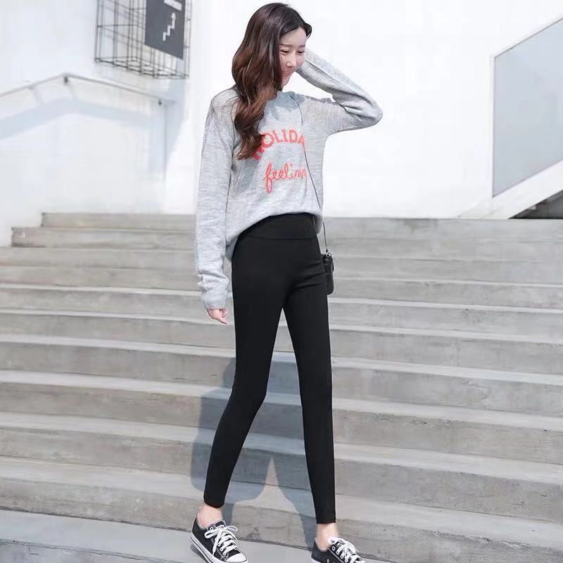 Quần legging nữ Latozia dáng dài cạp cao chống xoắn, phụ kiện thời trang Skinny xuất Hàn QD03