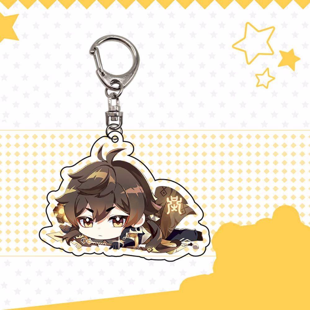 REBUY1 Móc Chìa Khóa Bằng Acrylic In Hình Anime