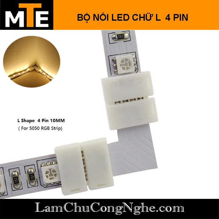 Bộ nối Led CHỮ L loại 10mm 2PIN, 3PIN, 4PIN – Sử dụng cho dây led | WebRaoVat - webraovat.net.vn