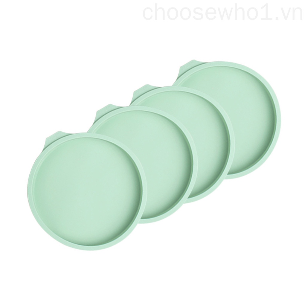 Set 4 Khuôn Silicone Làm Bánh Hình Cầu Vồng Xinh Xắn