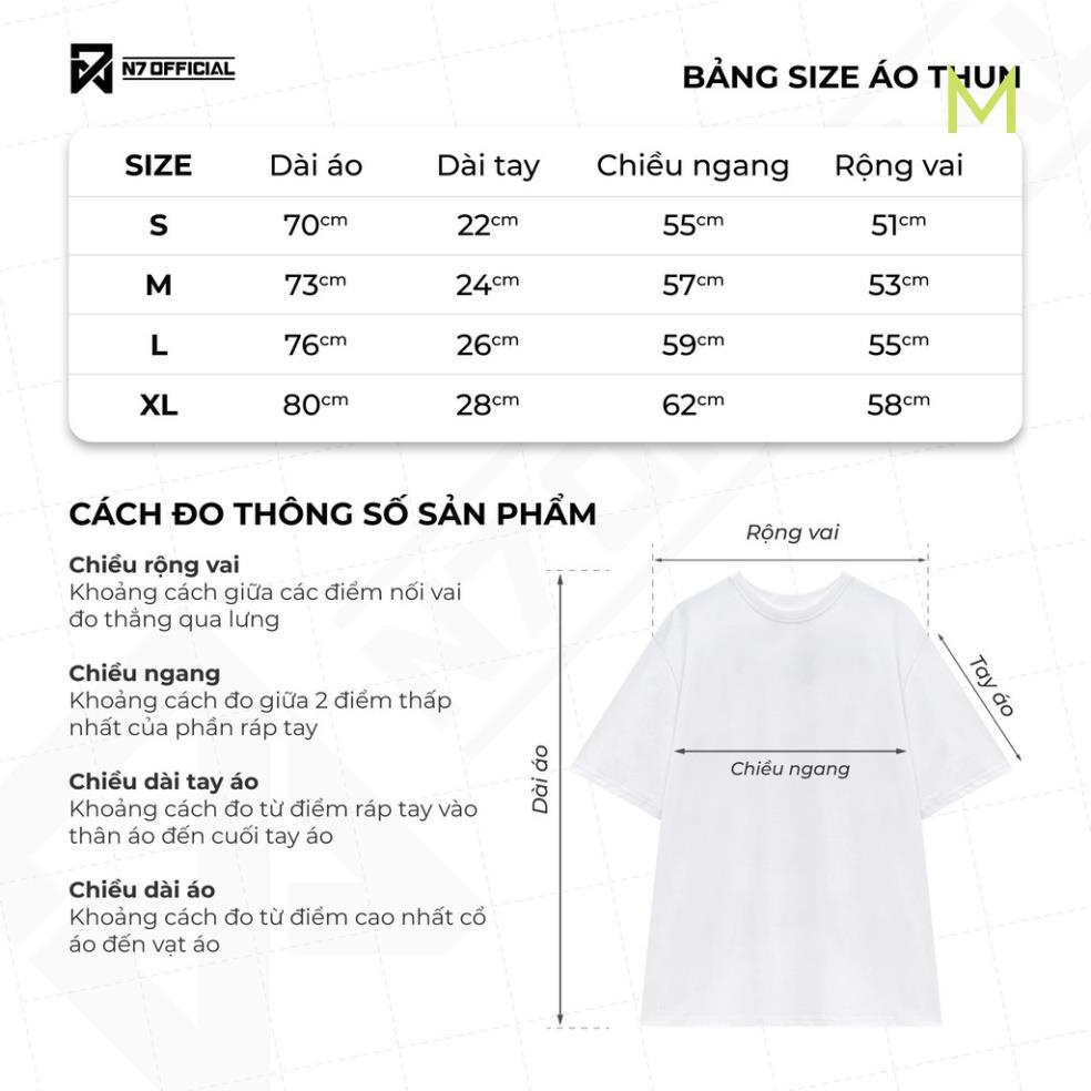 Áo thun unisex N7 Newseven WAY BACK HOME phông tay lỡ nam nữ form rộng Local Brand T5