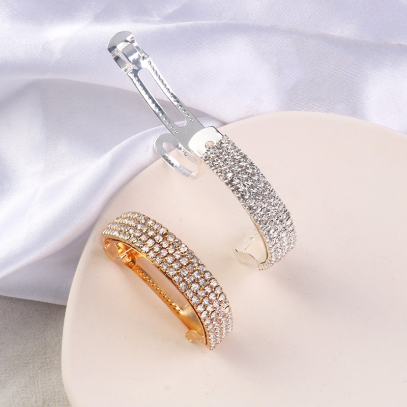 Kẹp Tóc Càng Cua Lớn Bằng Hợp Kim Đính Đá Lấp Lánh Cho Trang Trí Tóc Barre