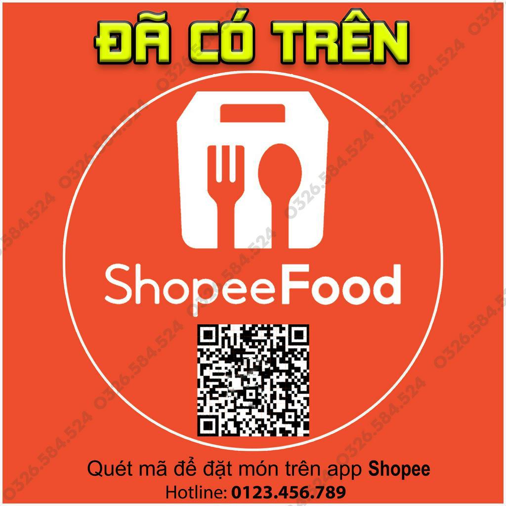 Tem Shopee Food - Sticker Shopee Food - Đã có trên Shopee Food ( 2 tem )