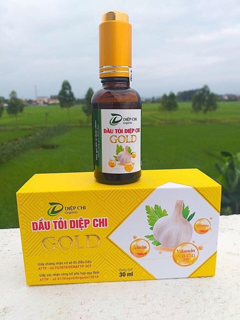 Dầu tỏi Diệp Chi + tặng set 10 khăn sữa cho bé