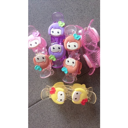 Kẹp càng cua 3 răng họa tiết hoạt hình dễ thương