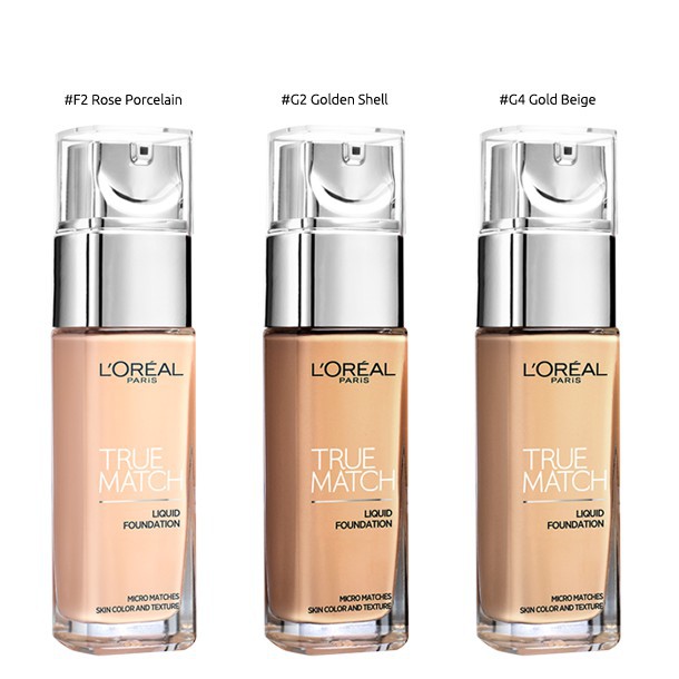 ( Mỹ Phẩm Nhunbe) Kem nền mịn da dạng lỏng L'Oreal Paris True Match Liquid Foundation 30ml