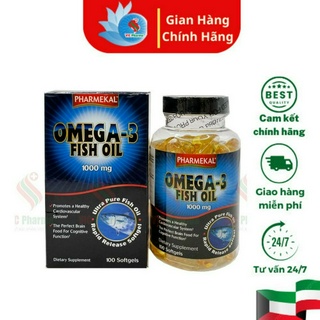 Omega 3 Pharmekal Viên uống dầu cá , Hộp 100 viên