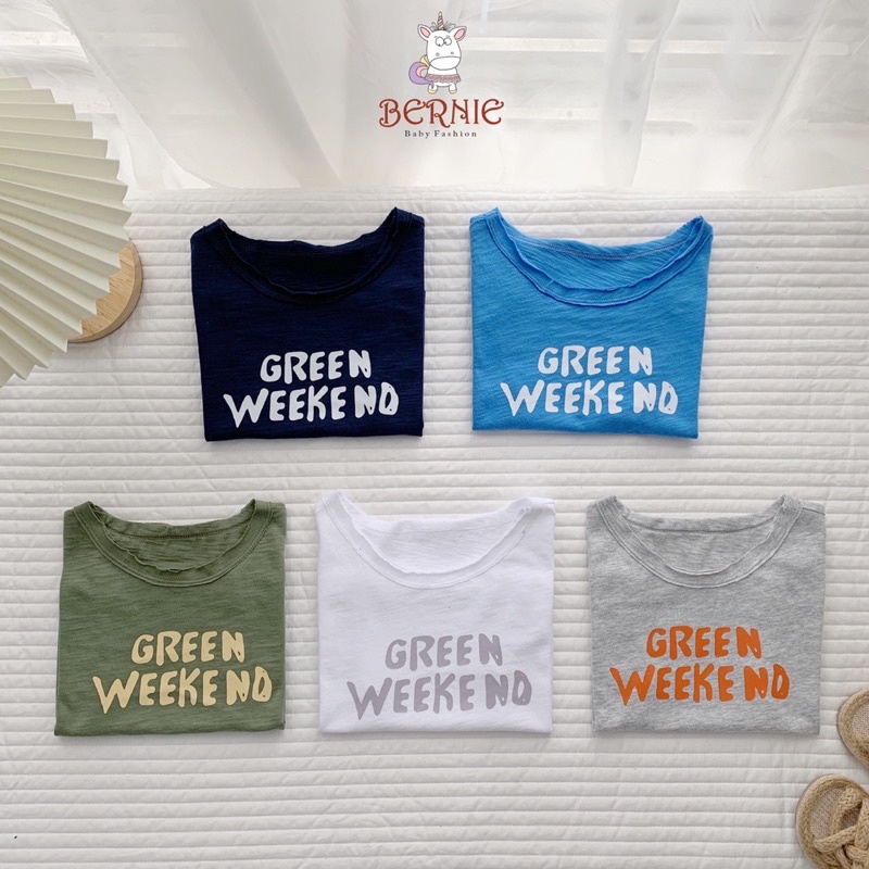 |FAMARAL2 giảm 10k cho đơn 50k|Áo phông tay dơi coton xước Green Weekend cho bé trai, chất mát, thấm mồ hôi