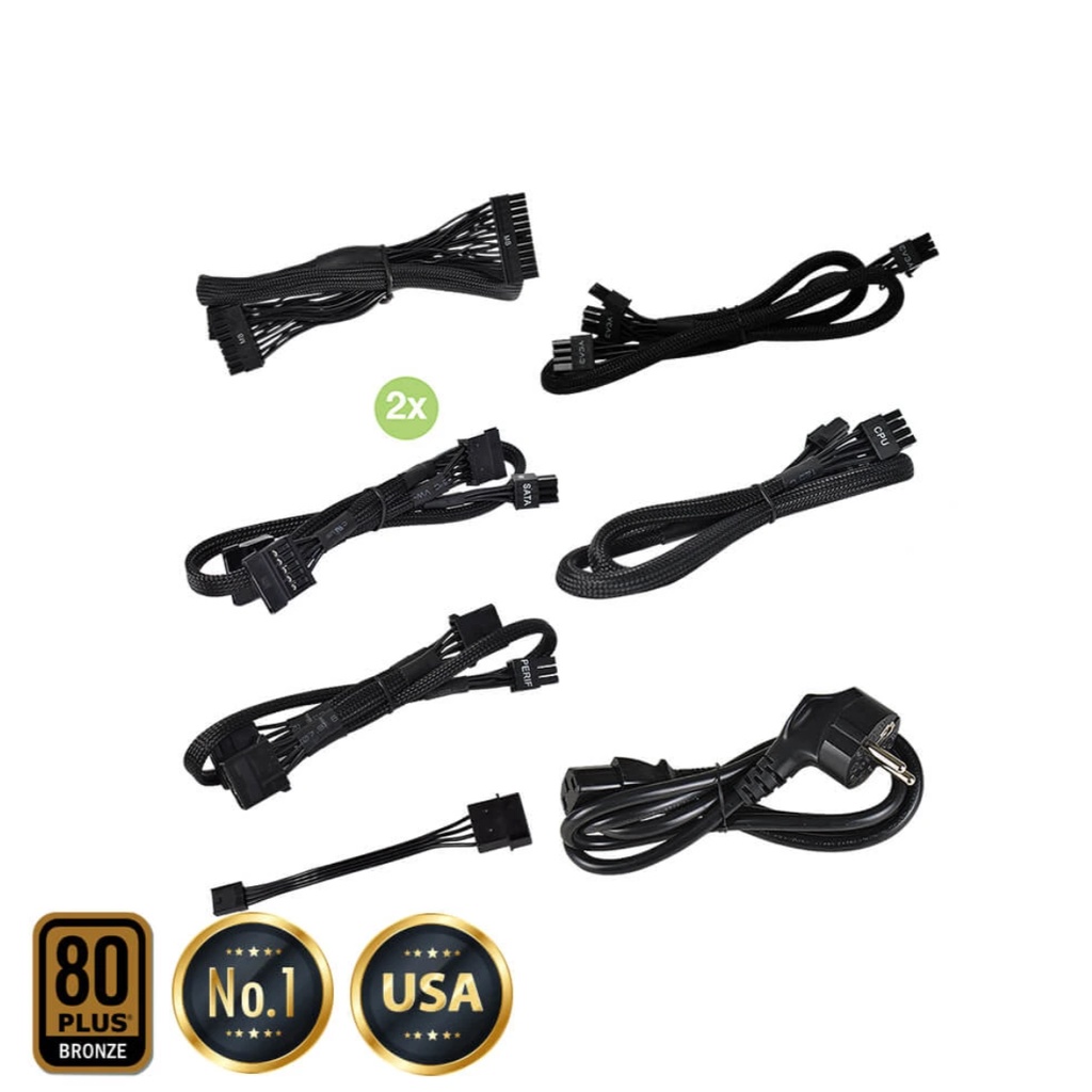 Nguồn Máy Tính EVGA 550 B3 – 80+ BRONZE 550W – Fully Modular