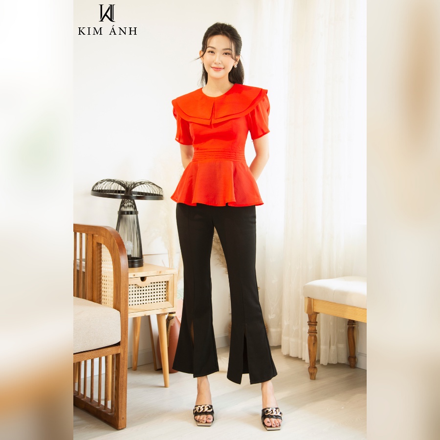 Áo Kiểu Thiết Kế Nữ, Áo Sơ Mi Công Sở Kim Ánh, AKSX29503