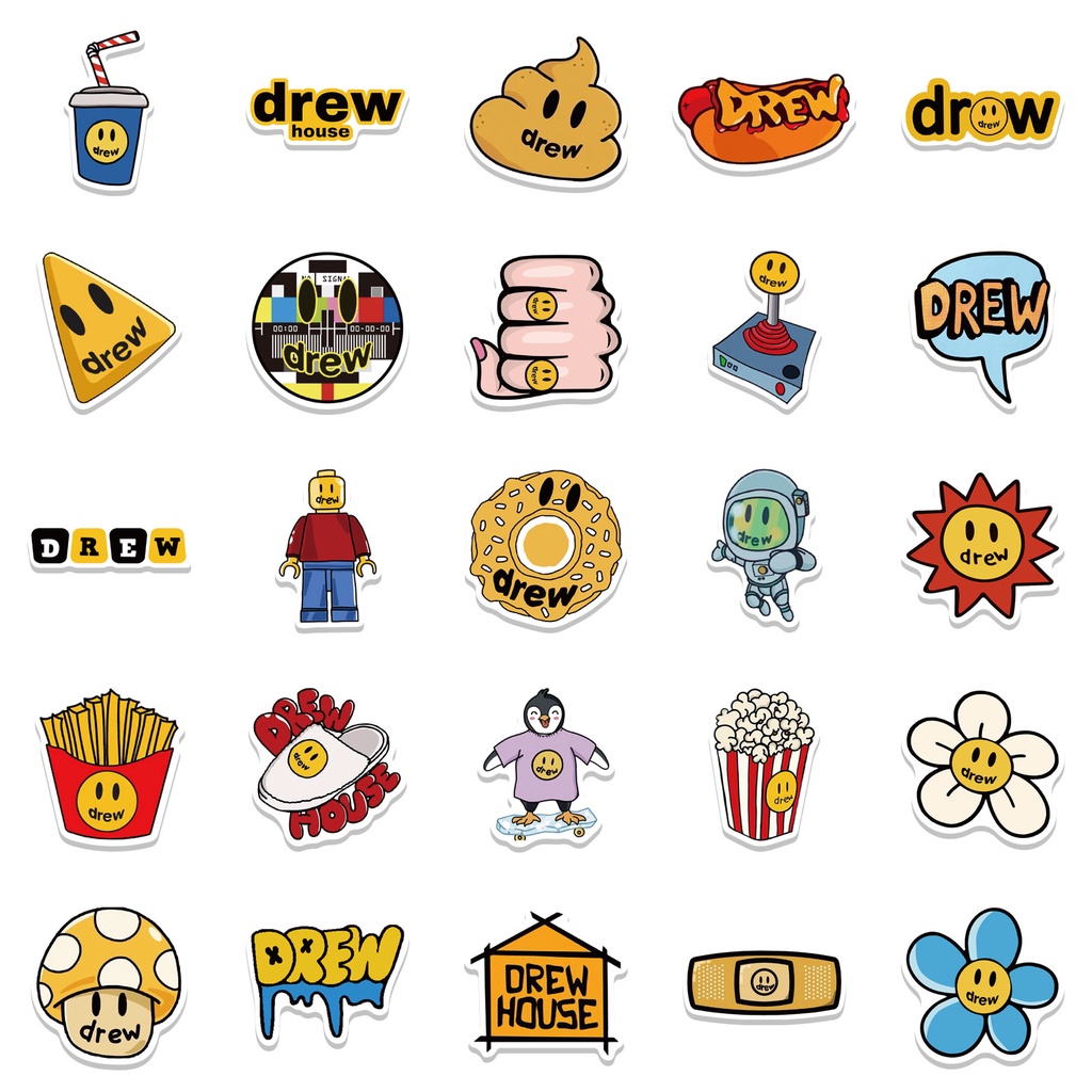 Set 10/25/50 miếng dán graffiti kiểu dáng đa dạng chống thấm nước trang trí hành lý/xe đạp DIY