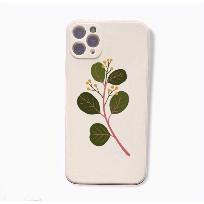 Ốp lưng hình hoa lavender cute cạnh vuông giả lp 12 5/5s/6/6plus/6s/7/7plus/8/8plus/x/xr/xs/11/12/pro/max