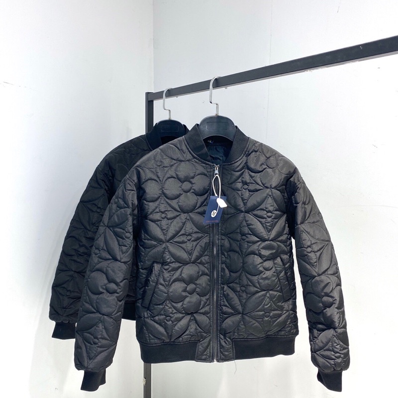 Áo khoác phao LV Louis Vuitton khóa zip cao cấp