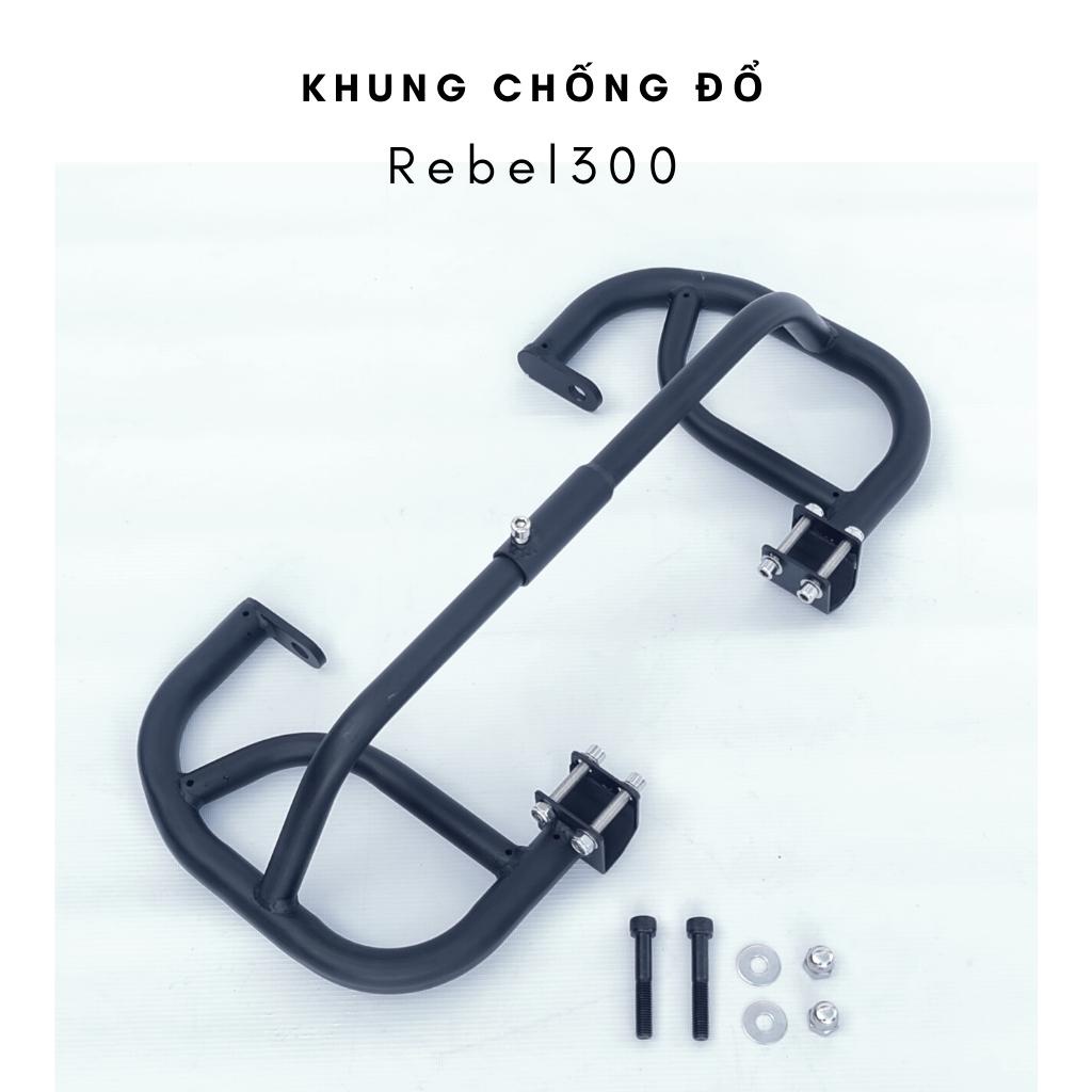 Chống đổ Rebel 300 - 500, ốc bắt chống đổ khung đa điểm chắc chắn, màu đen sơn tĩnh điện Chính hãng Mbiker