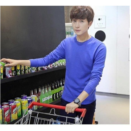 [Ảnh thật]Áo len nam cổ tròn dệt kim SN ZQ | BigBuy360 - bigbuy360.vn