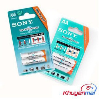 ✿ Cặp Pin AAA  Sony Sạc Đựoc -dmtt