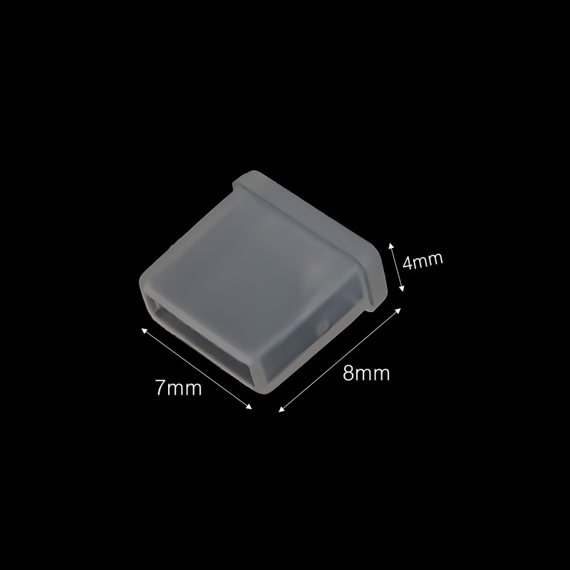 1Pc Silica Gel Dòng dữ liệu Bao che bụi / Chống bụi chống ẩm Chống oxy hóa Vỏ bảo vệ giao diện USB trong suốt / Cho iPhone Micro USB Type-C