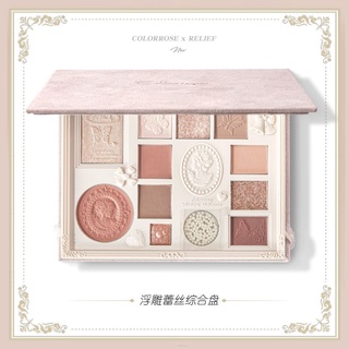  colorrose Bảng Phấn Mắt Má Hồng Bắt Sáng Dạng Kem Màu Trà Nổi Bật 