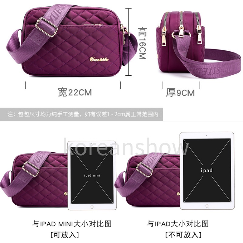 Túi Xách Nữ Đẹp Túi Đeo Chéo Bằng Vải nylon Chống Thấm Nước Thời Trang Dành Cho Nữ-70