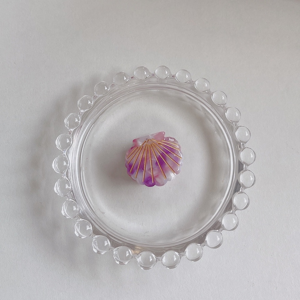 Kẹp Tóc Đuôi Ngựa Bằng Nhựa In Họa Tiết Hoa Thời Trang Cho Nữ