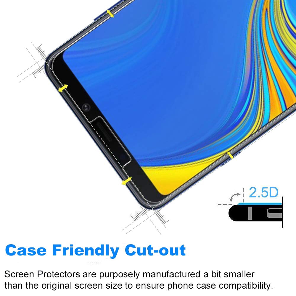 Kính cường lực bảo vệ toàn màn hình cho Samsung  Galaxy A9 Pro A8S A6S A9 A8 A7 A6 J8 J7 J6 J4 J3 Plus J2 Pro 2018