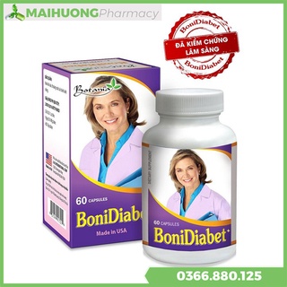 [Chính Hãng] BoniDiabet hộp 60 viên , Hỗ trợ điều trị và ngăn ngừa các biến chứng của bệnh tiểu đường.
