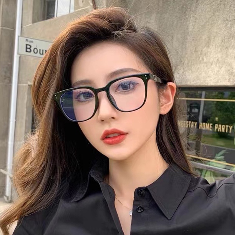 Kính JIUERBA gọng tròn nhỏ chống bức xạ và ánh sáng xanh thời trang cho nam và nữ