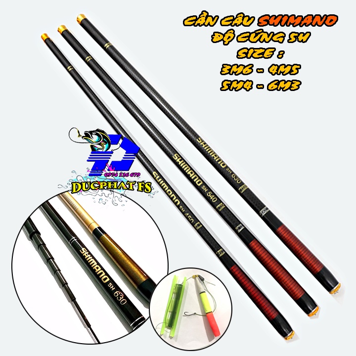 CẦN CÂU ĐƠN , CÂY TAY SHIMANO  TAY CUỐN CHỈ 5H .GIÁ RẺ , ĐỦ SIZE