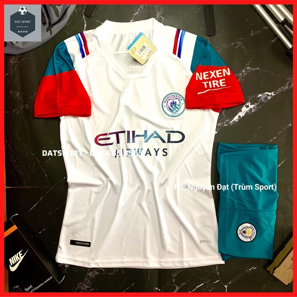 Quần áo bóng đá Mancity ⚡FREESHIP⚡ Bộ Áo Đấu CLB Manchester City. Hàng Gai Thái Cao Cấp - Thoáng Mát Cam Kết 100% Y Hình