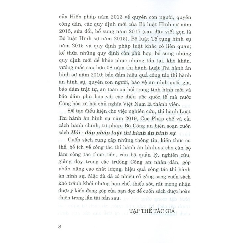 Sách - Hỏi - Đáp Pháp Luật Thi Hành Án Hình Sự