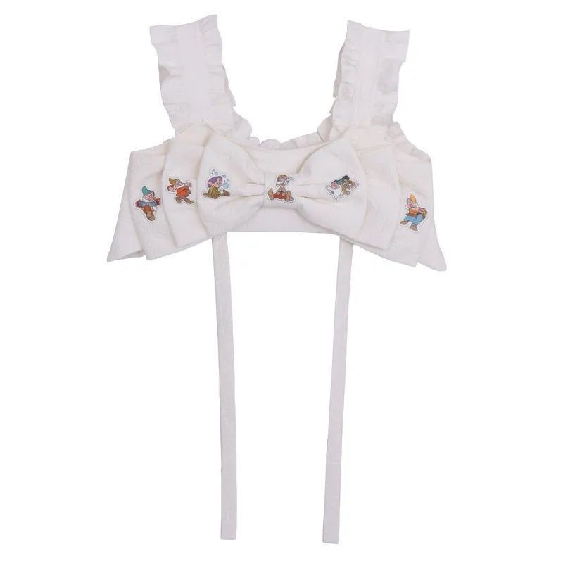 Đầm In Hoạt Hình Phối Nơ Phong Cách Nhật Bản Xinh Xắn Dành Cho Nữ