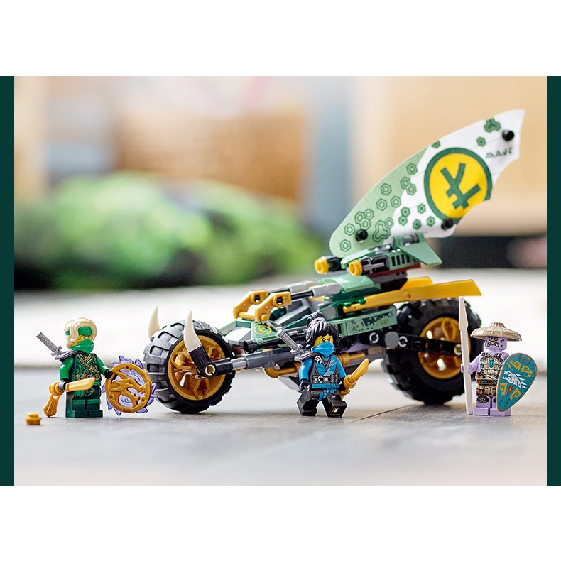 Mẫu Lắp Ráp mô hình 3081 Ninjago Lloyd's Jungle Chopper Bike