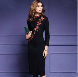 Đầm dự tiệc thu đông