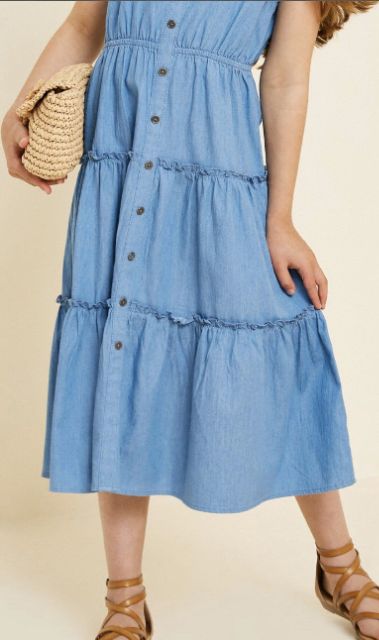 Đầm maxi denim Zara