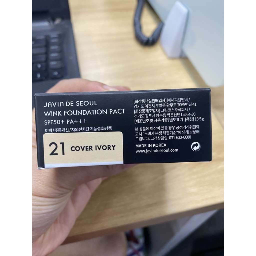 Phấn nước Javin De Seoul Wink Foundation Pact